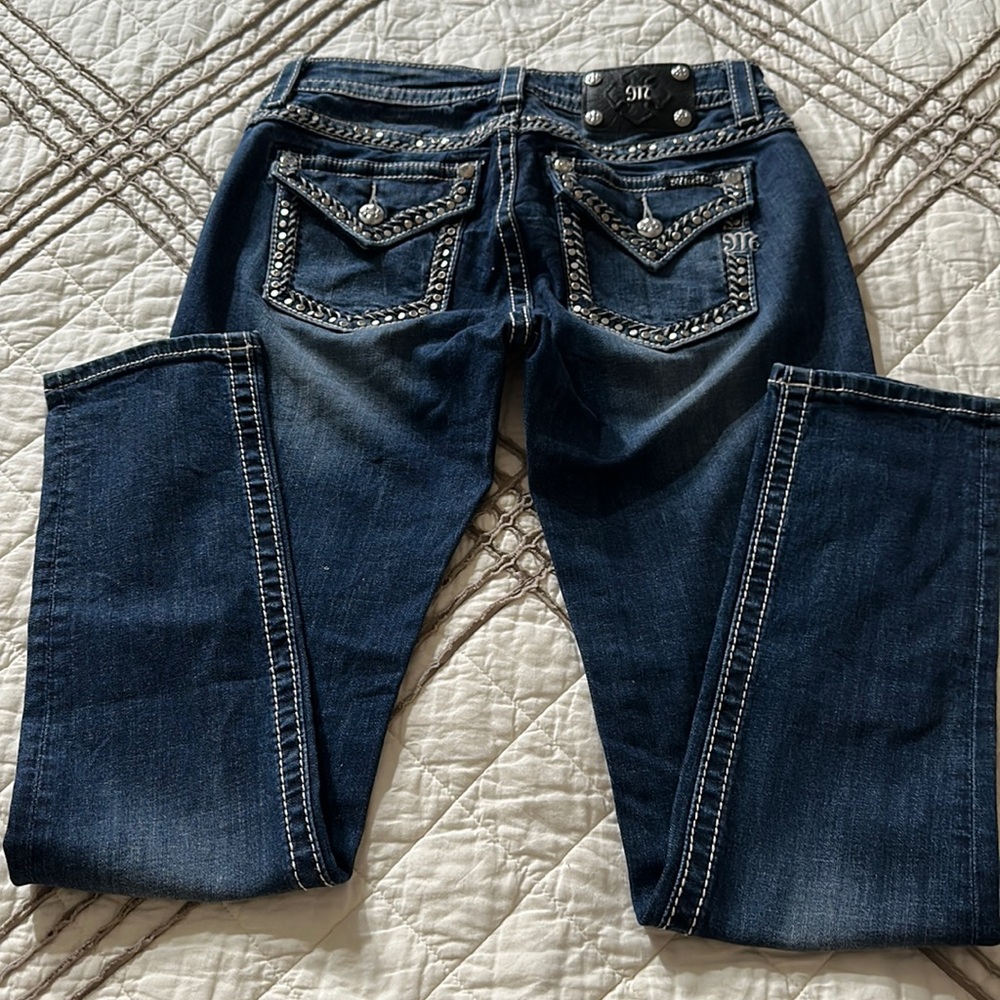 Sz 28 Mid-Rise Skinny Miss Me Jeans